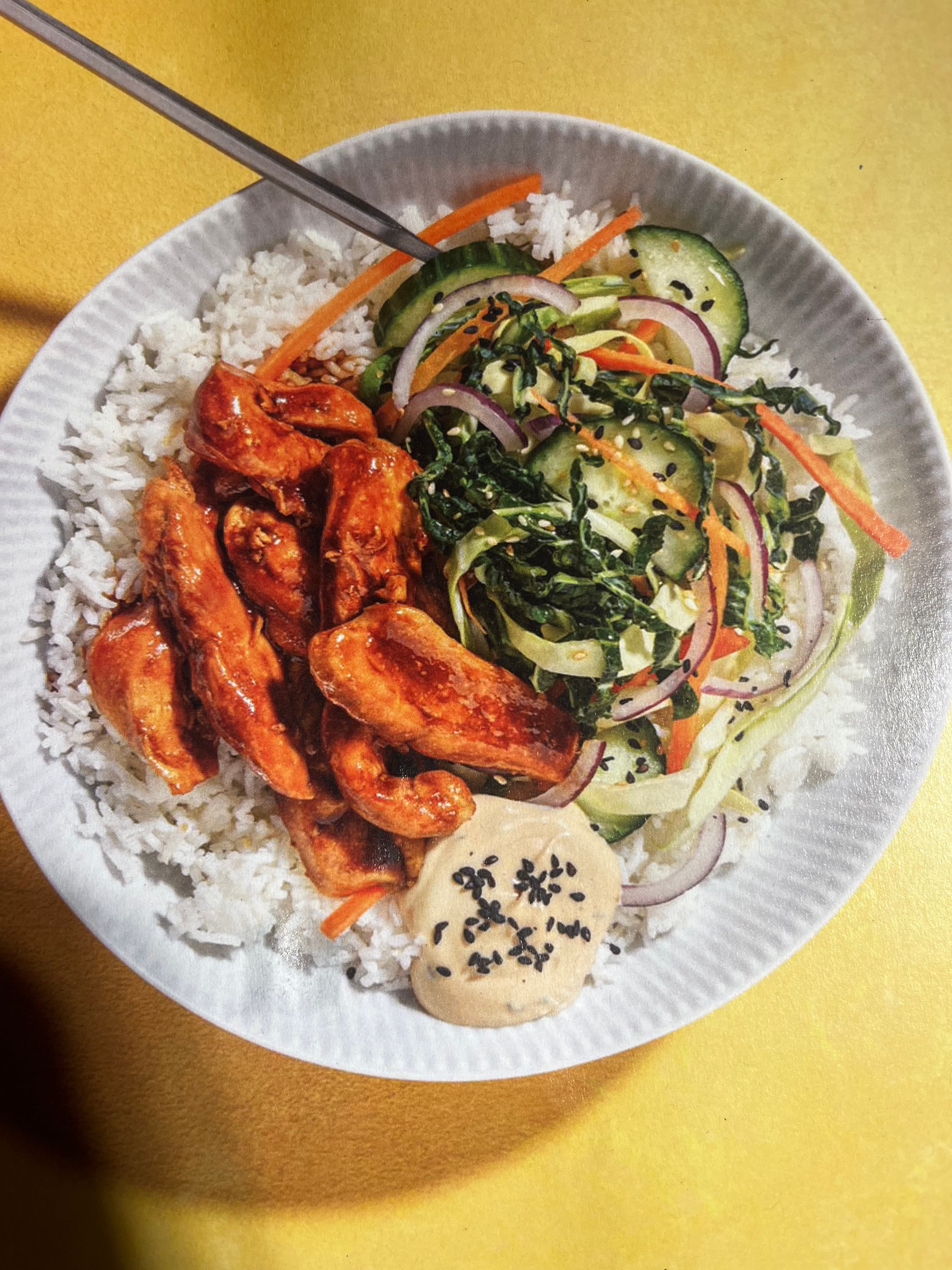 Snabb japansk kycklingteriyaki