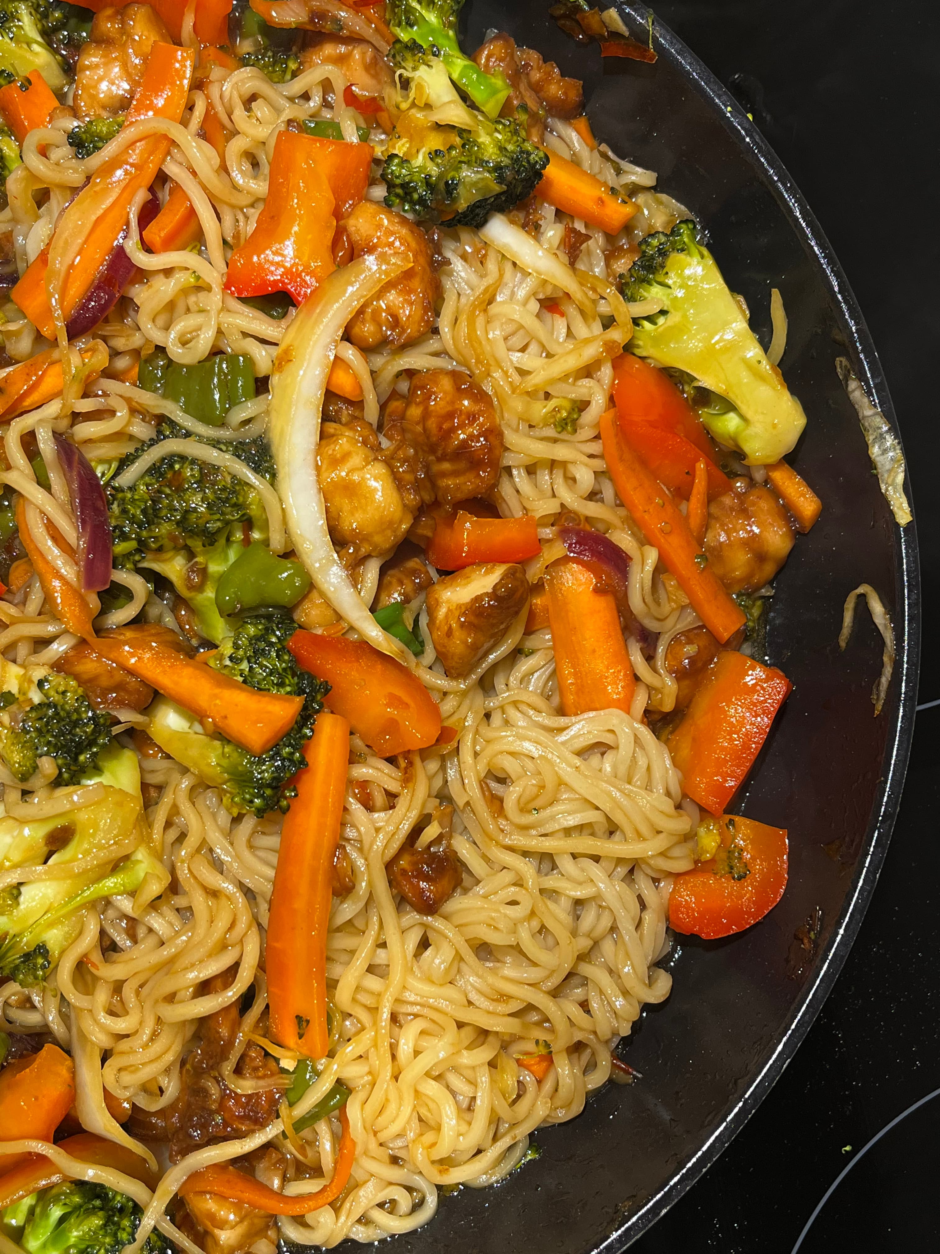 Sweetchili kycklingwok